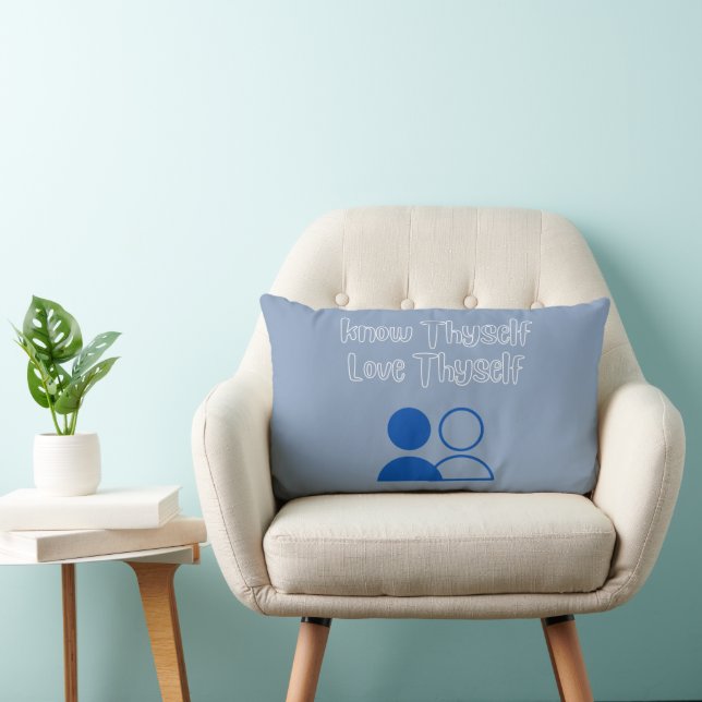 Know Thyself, Love Thyself Lumbar Pillow (Chair)