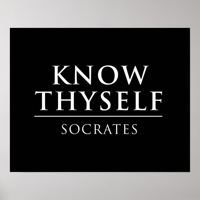 Know Thyself - Socrates Poster (Front)