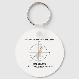Know Where You Are Calculate Latitude & Longitude Keychain