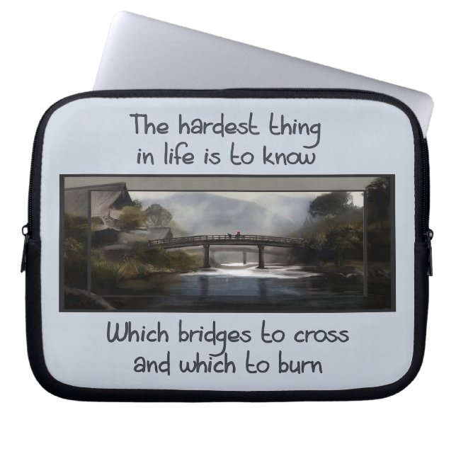Know Which Bridge Laptop Sleeve (Front)