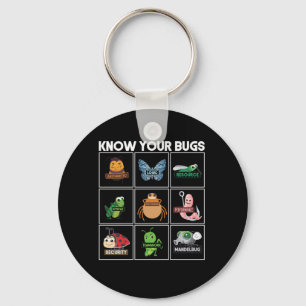 Know Your Bugs Programmer Coding Keychain
