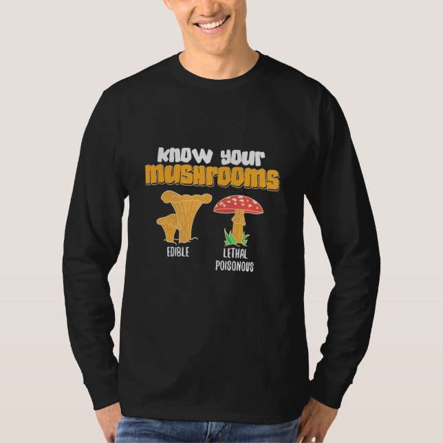 Know Your Mushrooms T-Shirt (Front)