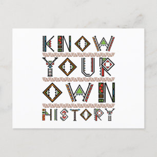 Know Your Own History Black History Juneteenth Postcard