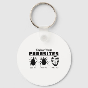 Know Your Parasites Anti-trump Af Resist Funny Gif Keychain