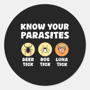 Know Your Parasites Anti-trump Fun Meme Resist Pro Classic Round Sticker