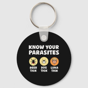 Know Your Parasites Anti-trump Fun Meme Resist Pro Keychain