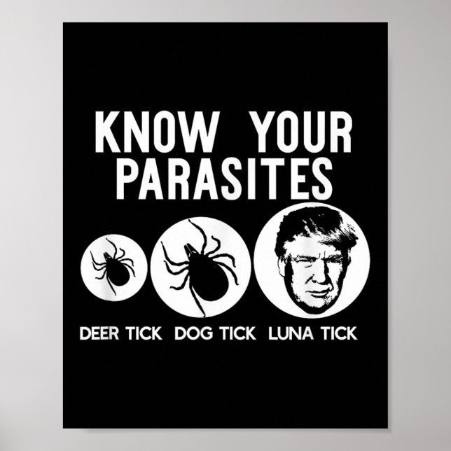 Know Your Parasites Anti-trump Resist T Shirt Poster (Front)