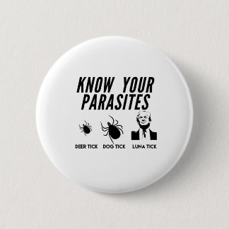 Know Your Parasites - Anti Trump T-shirt - Unisex 2 Inch Round Button