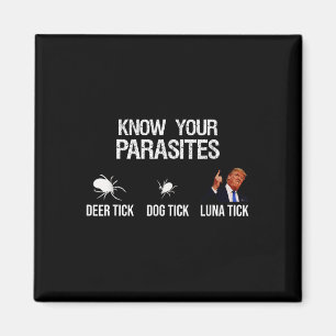 Know Your Parasites - Deer Tick, Dog Tick, Luna Ti Magnet