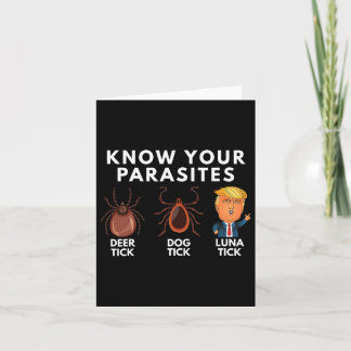 Know Your Parasites Deer Tick Dog Tick Luna Tick A Card