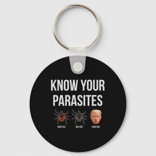 Know Your Parasites Dump President Trump Parasite Keychain