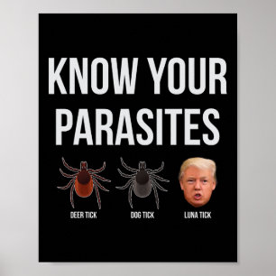 Know Your Parasites Dump President Trump Parasite  Poster