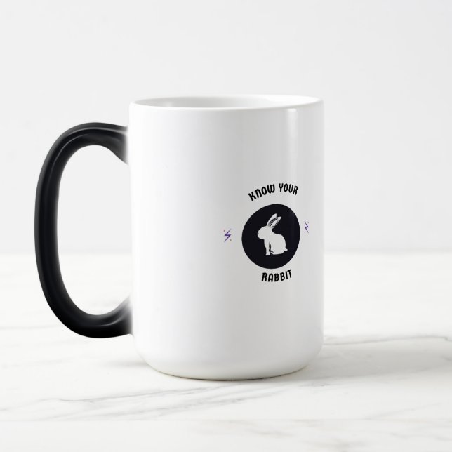 know your rabbit magic mug (Left)