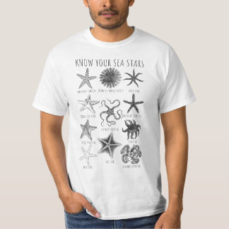 Know Your Sea Stars – Starfish Groups T-Shirt