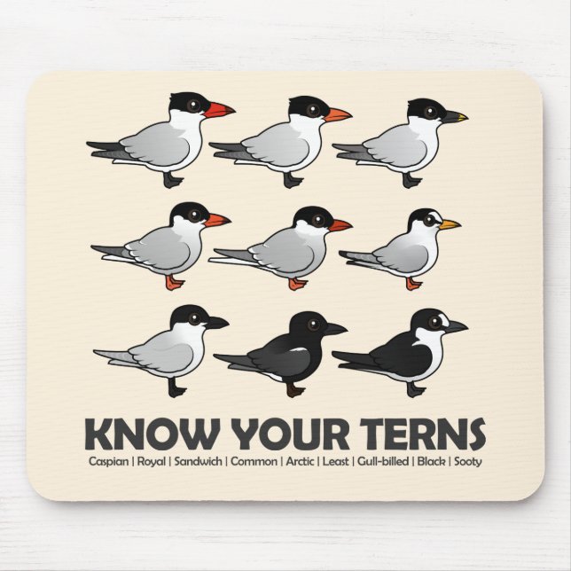 Know Your Terns Mouse Pad (Front)
