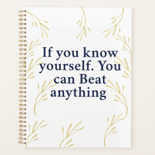 Know Yourself – Powerful Motivational Quote for In Planner