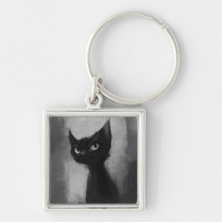Knowing Black Ninja Cat Keychain
