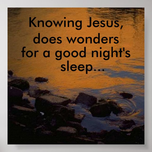 Knowing Jesus, does wonders... Poster (Front)