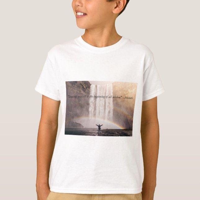 Knowing Yourself Quote - Kids T-Shirt (Front)