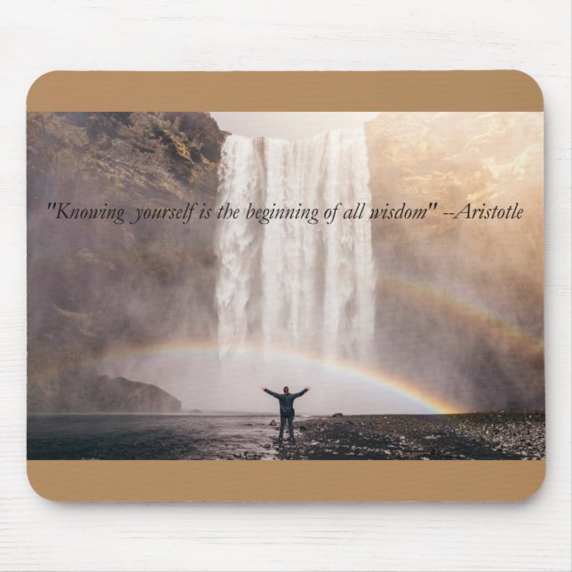 Knowing Yourself Quote - Mouse Pad (Front)