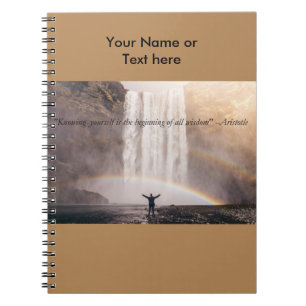Knowing Yourself Quote - Sprial Notebook