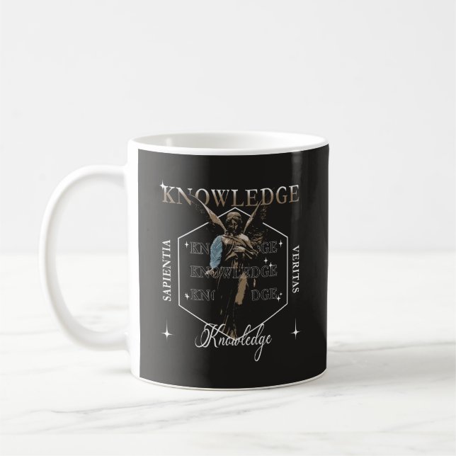 Knowledge and Truth Brutalist Streetwear Coffee Mug (Left)