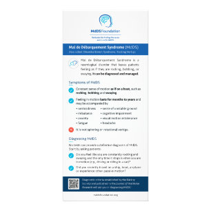 Knowledge Card, MdDS info for doctors Rack Card