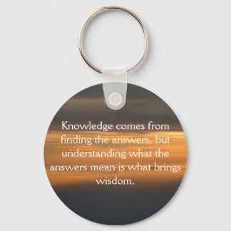 Knowledge comes from... keychain