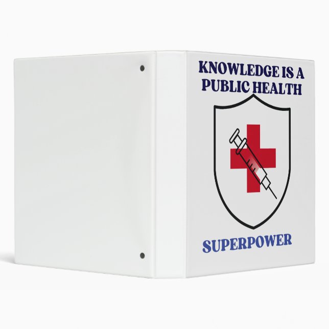 Knowledge Is a Public Health Superpower  Binder (Background)
