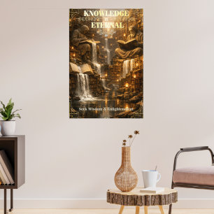 Knowledge Is Eternal – Wisdom Library Poster