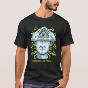 Knowledge Is Power Illuminati Pyramid All-seeing E T-Shirt