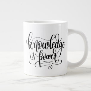 Knowledge is Power Large Coffee Mug