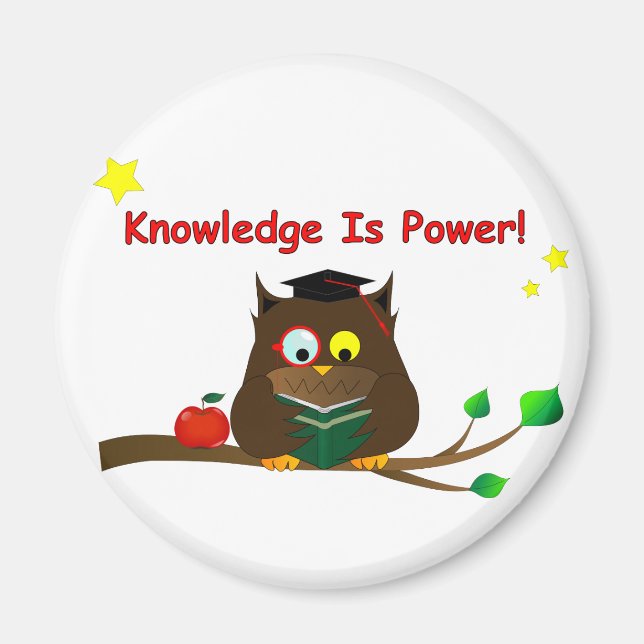 Knowledge Is Power! Magnet (Front)