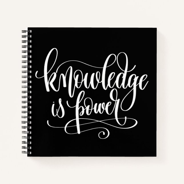 Knowledge is Power Notebook (Front)