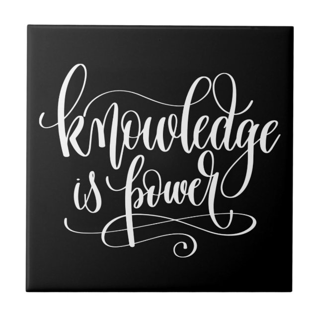 Knowledge is Power Tile (Front)