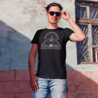 Knowledge is Power White Glitter Geometric Design