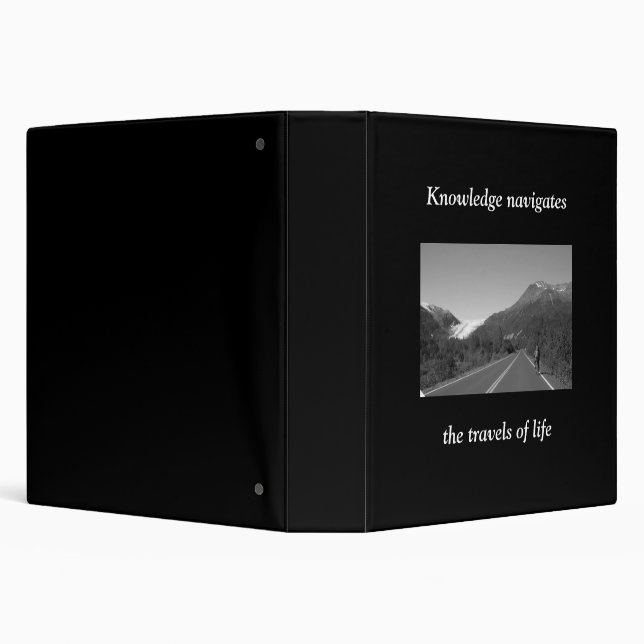 Knowledge navigates the travels of life binder (Background)