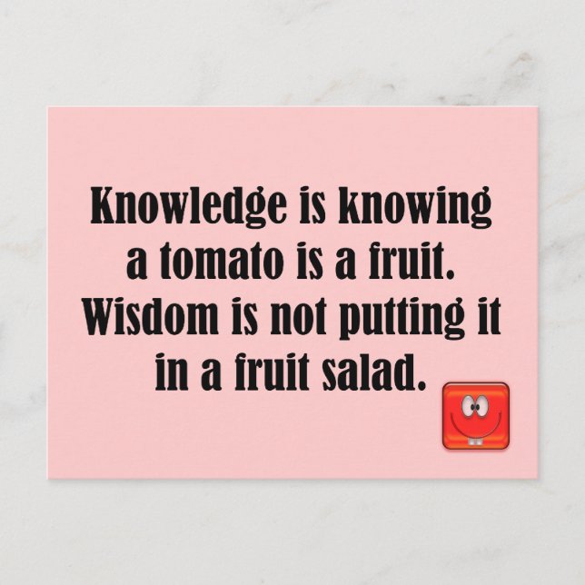 knowledge postcard (Front)