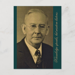 Knowledge speaks, but wisdom listens. postcard