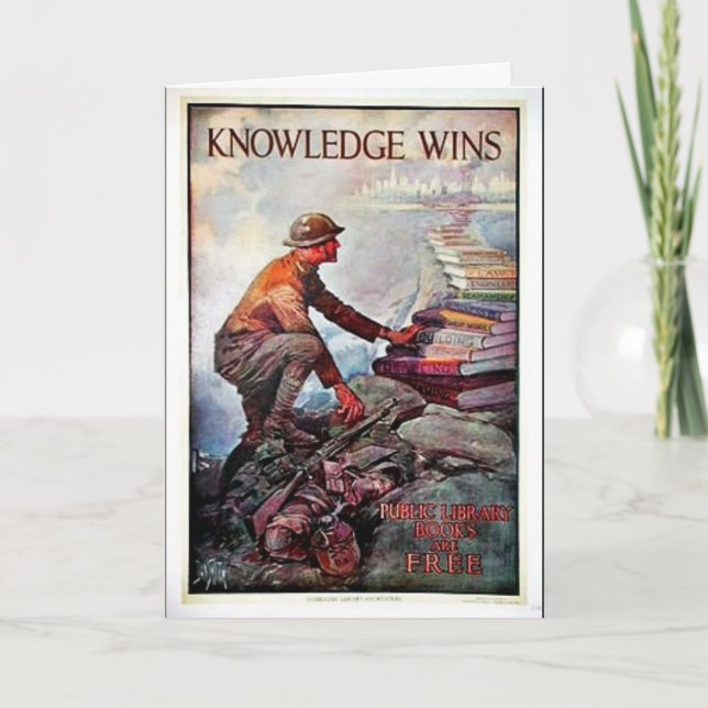 Knowledge Wins Card (Front)