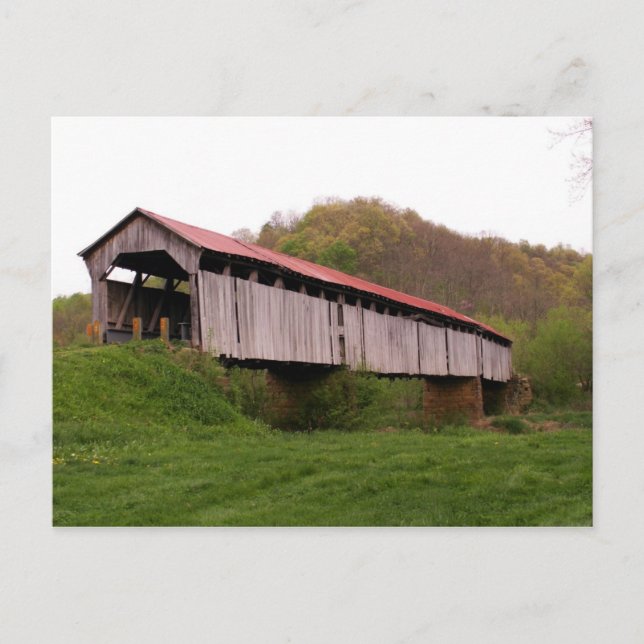 Knowlton Covered Bridge Postcard (Front)