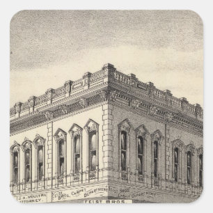 Knox block, San Jose Square Sticker