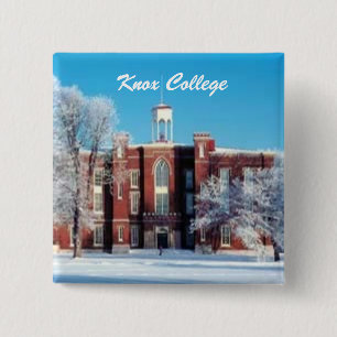 Knox College Old Main 2 Inch Square Button