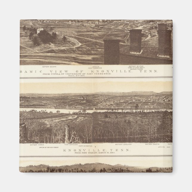 Knoxville, Chattanooga Magnet (Front)