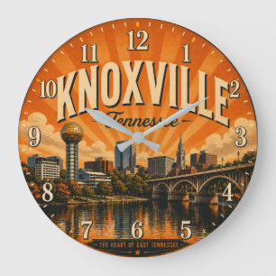 Knoxville Tennessee Large Clock