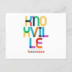 Knoxville Tennessee Mid Century, Pop Art, Postcard