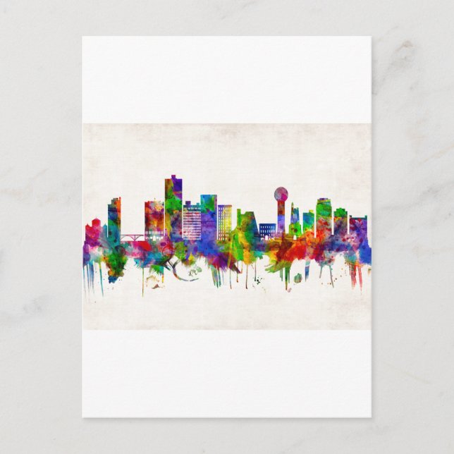 Knoxville Tennessee Skyline Holiday Postcard (Front)