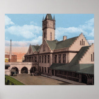 Knoxville Tennessee Southern Railroad Depot Poster