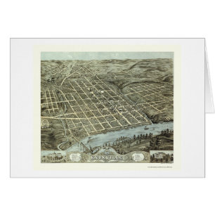 Knoxville, TN Panoramic Map - 1871