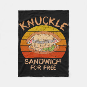 Knuckle Sandwich Boxing - Eat My Fist Fleece Blanket